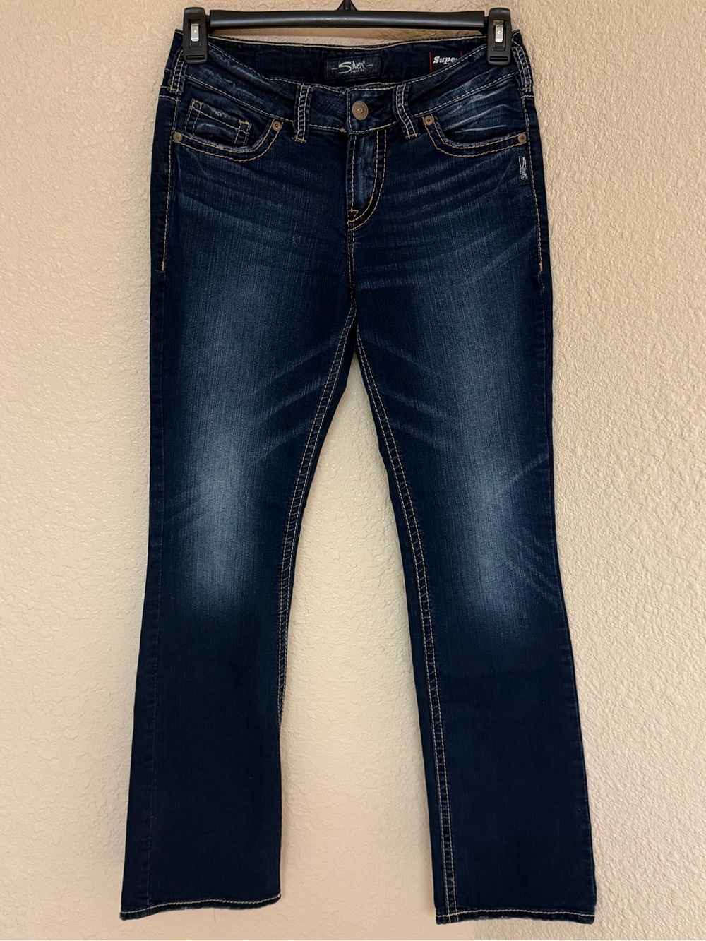 4/$20 Silver Suki Jeans Dark Blue Slim Bootcut Jeans